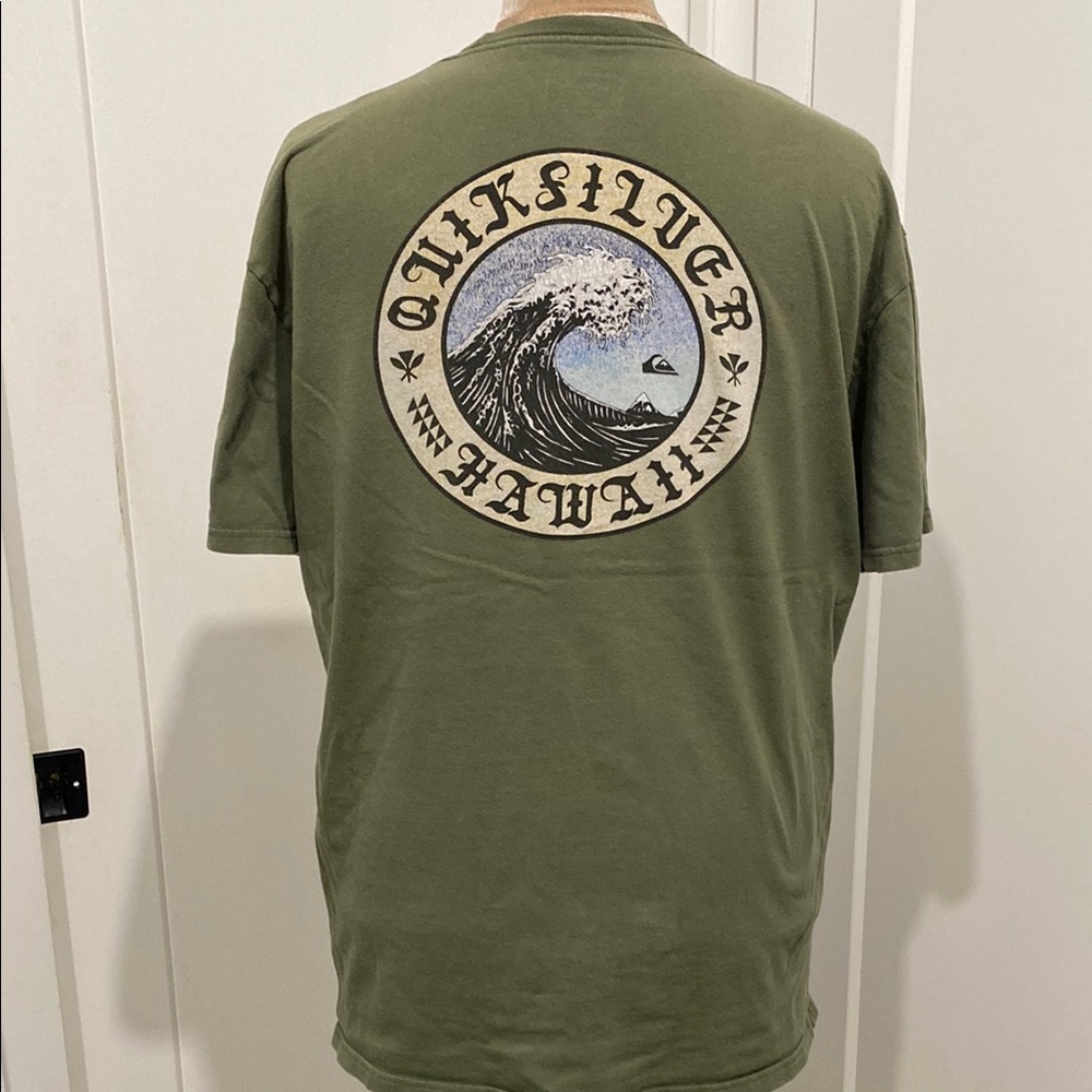 Quicksilver Crew Neck Tshirt Hawaii Surf Graphics Union Jack Edition |Size XL
